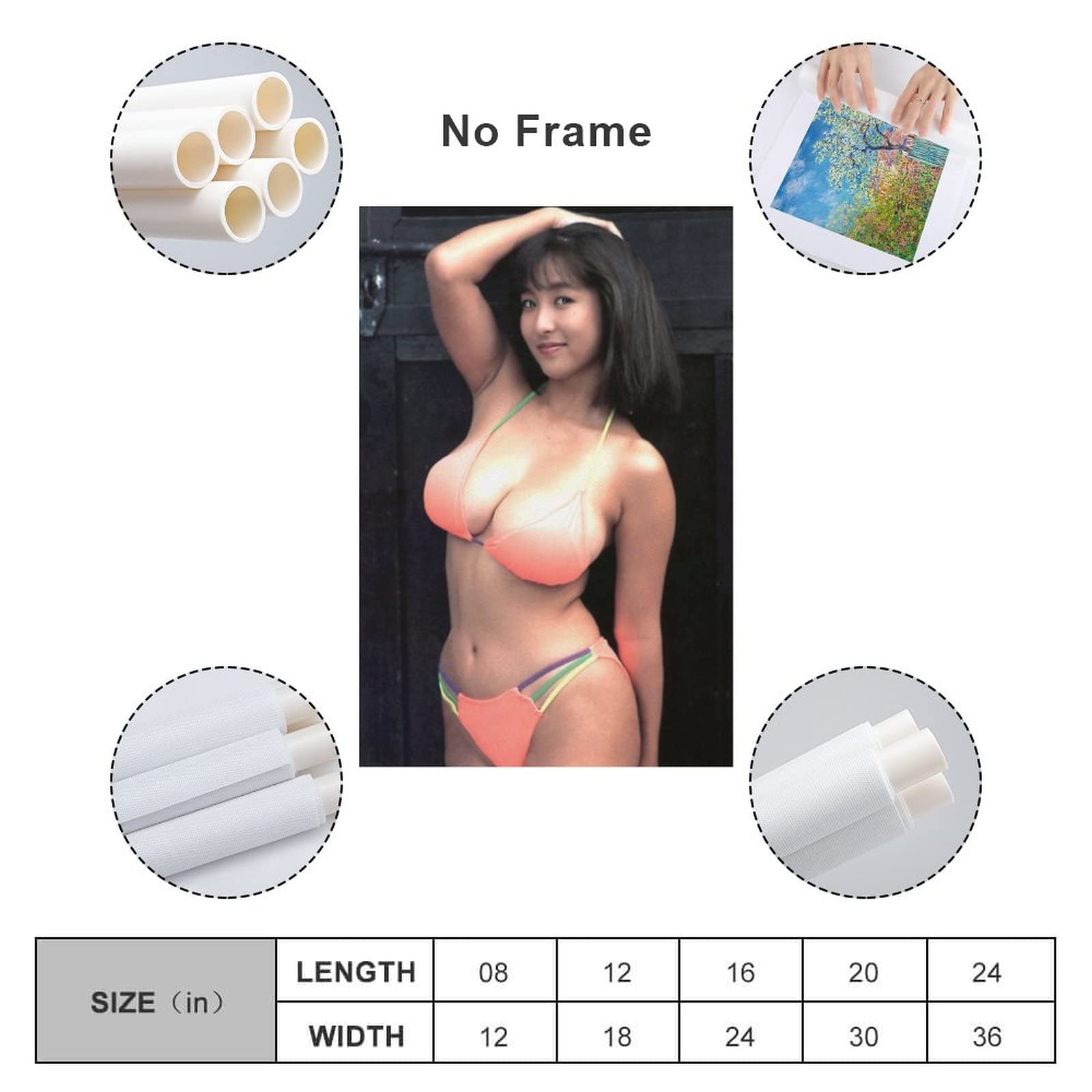 Amazon.co.jp: かとうれいこ壁飾りポスターセクシービキニ写真
